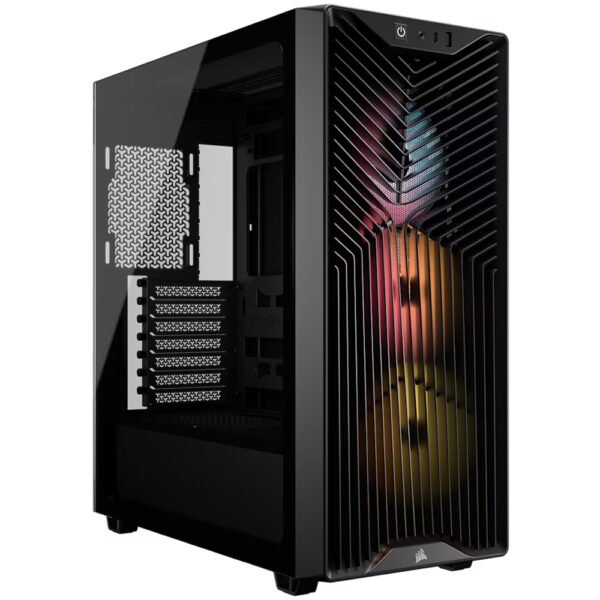 Gabinete Gamer Corsair 3200D CC-9011344-WW Mid Tower 3 Cooler ARGB Negro