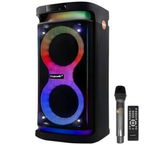 Parlante Ecopower EP-1960 6.5" Bluetooth USB AUX FM Tf LED-Negro