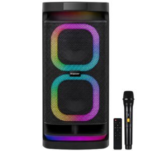 Parlante Ecopower EP-S112 Bluetooth USB AUX Tf LED-Negro