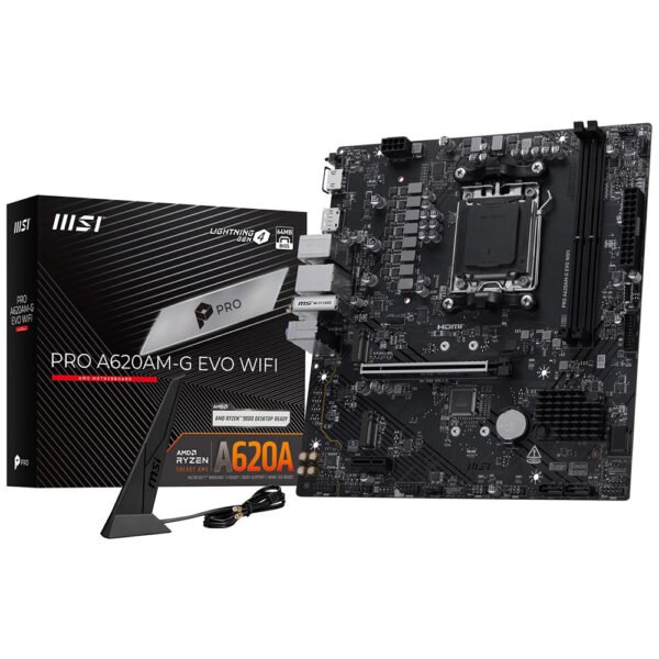Placa Madre MSI Pro A620AM-G Evo WI-FI Socket AM5 DDR5