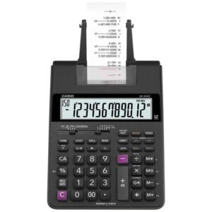 Calculadora Com Bobina Casio HR-100RC 12 Digitos - Negro