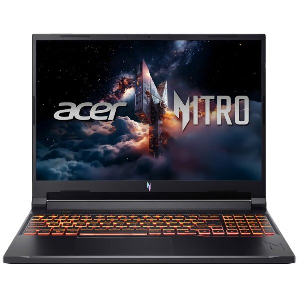 Notebook Gamer Acer Nitro V 16 ANV16-72-98FJ Intel Core 9 270H Pantalla WUXGA 16" 16GB RAM 512GB SSD Windows 11 Home GeForce RTX5070 8GB-OBSIDIANA Negro (Inglés)