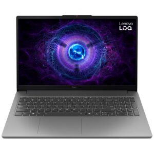 Notebook Gamer Lenovo Loq 15ARP10E AMD Ryzen 7 170 Pantalla Full HD 15.6″ 16GB RAM 512GB SSD Windows 11 Home GeForce RTX4050 6GB-LUNA Gris (Inglés) (83S0007FUS)