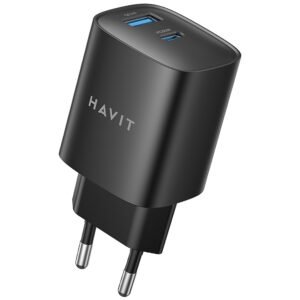 Cargador Enchufe Havit UC30 Pro USB-C USB 30W-NEGRO