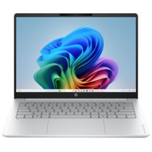 Notebook HP Omnibook 3 AI 14-HZ0688CL Snapdragon X X126100 Pantalla OLED 2K 14.0″ 16GB RAM 256GB SSD Windows 11-PLATA (Inglés)