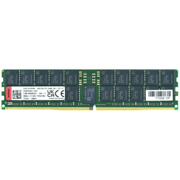 Memoria RAM KINGSTON Premier DDR5 64GB 6400MHZ KSM64R52BD4-64HA (Server)