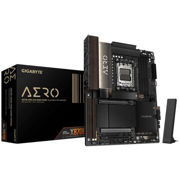 Placa Madre GIGABYTE X870E Aero X3D Dark Wood Socket AM5 DDR5