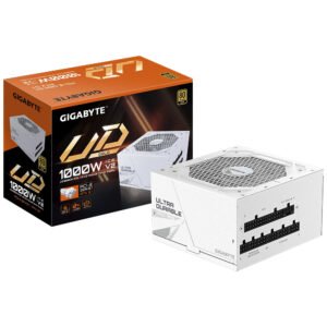 Fuente de Alimentación Gigabyte GP UD1000GM Pg5 Ice 1000W ATX Modular 80 Plus Gold Blanco