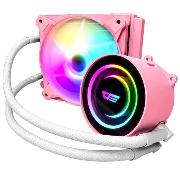 Refrigeración Líquida Darkflash Twister DX-120 120mm ARGB-Rosa