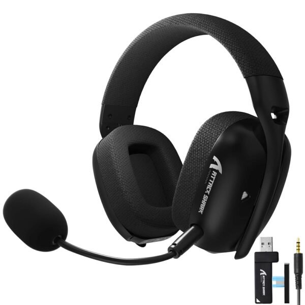 Auricular Con Micrófono Gamer Attack Shark L80 Pro Inalámbrico Bluetooth Negro