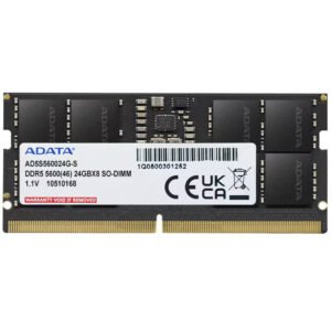 Memoria RAM Para Notebook ADATA DDR5 24GB 5600MHZ AD5S560024G-S