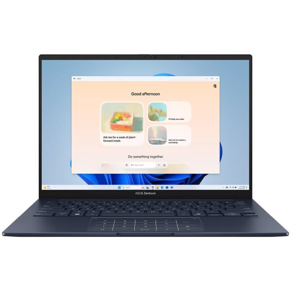 Notebook Asus Zenbook UX3405CA-QL214W Intel Core Ultra 9 285H Pantalla OLED WUXGA 14.0" 32GB RAM 1Tb SSD Windows 11 Home - Ponder Azul (Español)