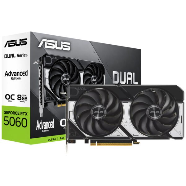 Tarjeta Gráfica ASUS Dual Advanced OC 8 GB GeForce RTX 5060 GDDR7-DUAL-RTX 5060-O8G-A