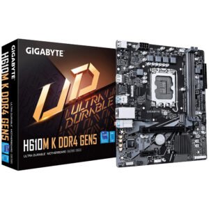 Placa Madre S1700 GIGABYTE H610M K DDR4 GEN5 M.2 DDR4 HDMI USB3.2 Glan Som