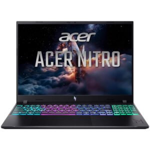 Notebook Gamer Acer Nitro V 16 ANV16-I31-70WA Intel Core 7 240H Pantalla WUXGA 16″ 16GB RAM 512GB SSD Windows 11 Home GeForce RTX5060 8GB-OBSIDIANA Negro (Inglés)