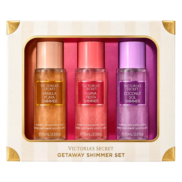 Kit Body Splash Victoria's Secret Getaway Shimmer Set 3x75ml