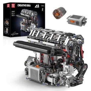 Juguete de Construccion Mould King 10087S-ELETRIC Motorized L4 Gasoline ENGINE-1897 Piezas