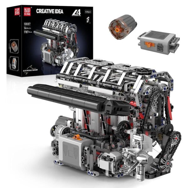 Juguete de Construccion Mould King 10087S-ELETRIC Motorized L4 Gasoline ENGINE-1897 Piezas