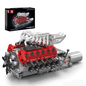 Juguete de Construccion Mould King Mould King 10210-MOTORIZED V12 Naturally Aspirated ENGINE-1366 Piezas
