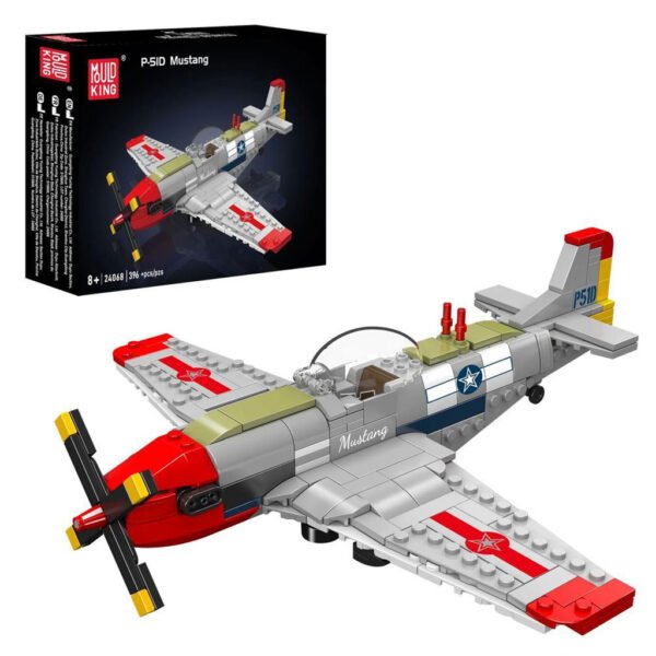 Juguete de Construccion Mould King 24068-P-51D Mustang Fighter JET-396 Piezas