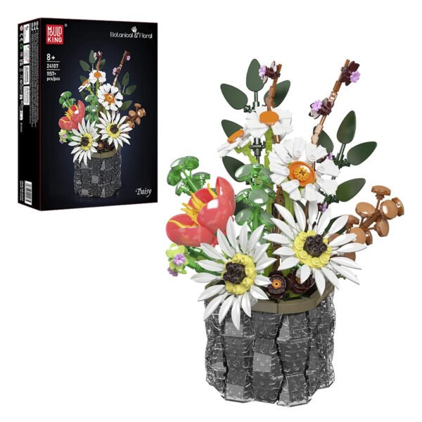 Juguete de Construccion Mould King 24107-DAISY Flower Pot BOTANICAL-1157 Piezas