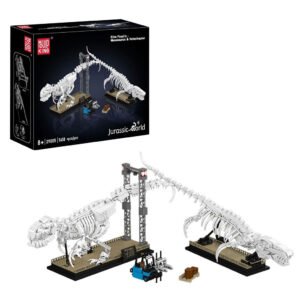 Juguete de Construccion Mould King 29005-MOSASAURUS & Velociraptor FOSSILIEN-1418 Piezas