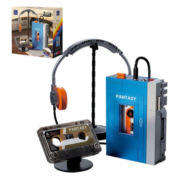 Juguete de Construccion Pantasy Blocks: Retro Collection - Cassette Player 581 Piezas