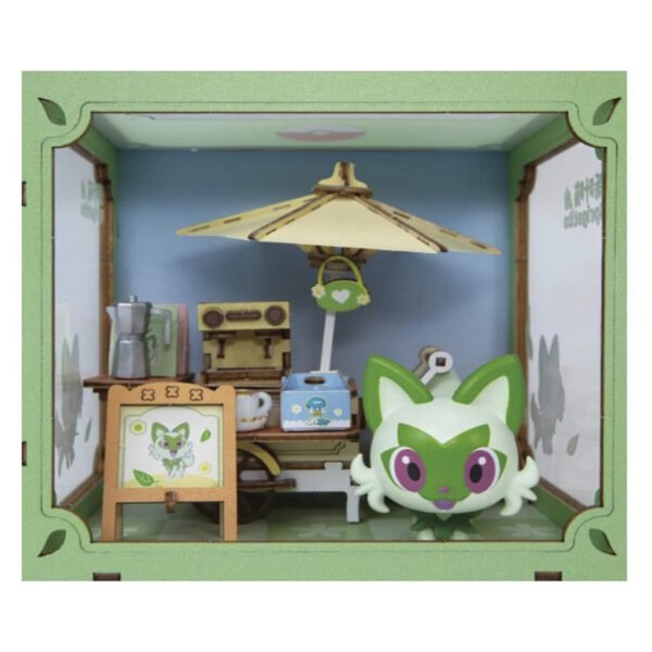 Juguete de Construccion Puremind Pokémon - Vibrant Street Coffe Cart Sprigatito