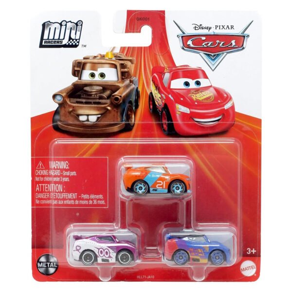 Carrito Mattel Mini Racers Disney Pixar Cars 3-pack