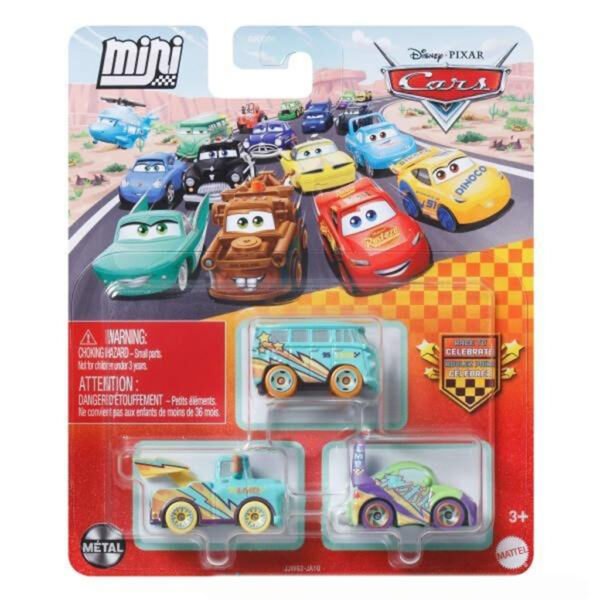 Carrito Mattel Disney Pixar Cars Light Up - Flo, Mate, Wingo