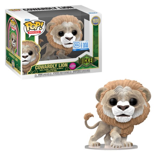 Funko Pop Movies Wicked Exclusive - Cowardly Lion 1930 (flocked)