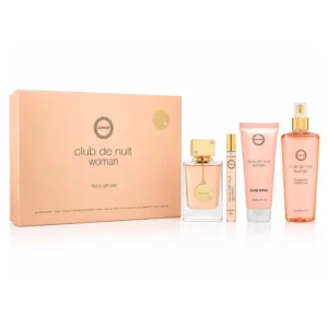 Kit Armaf Club De Nuit Perfume Eau de Parfum Femenino + Body Lotion + Desodorante + Body Spray