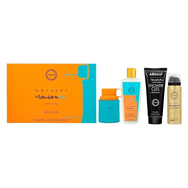 Kit Armaf Odyssey Mandarin Sky Perfume Eau de Parfum Masculino 100ml + Shower Gel + Desodorante + Champú