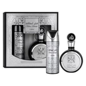 Kit Perfume Lattafa Fakhar Silver Eau de Parfum Masculino 100ml + Desodorante 200ml