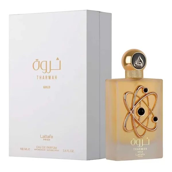 Perfume Lattafa Tharwah Gold Eau de Parfum Femenino 100ml
