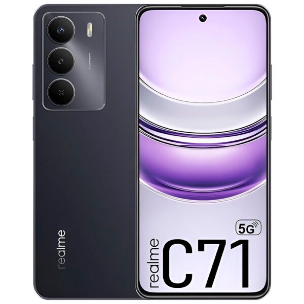 Celular Realme C71 5G RMX3943 8GB de RAM / 256GB / Pantalla 6.67" / Dual SIM 5G-CARBON Negro (Anatel)