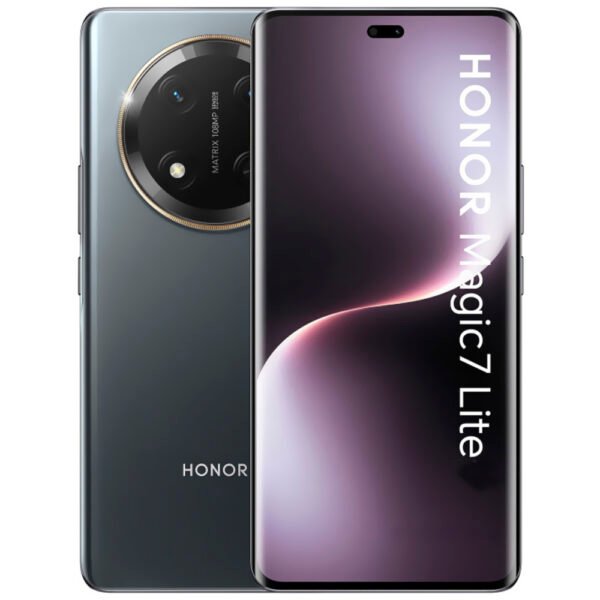 Celular Honor Magic7 Lite BRP-NX1 12GB de RAM / 512GB / Pantalla 6.78" / Dual SIM 5G-TITANIUM Negro
