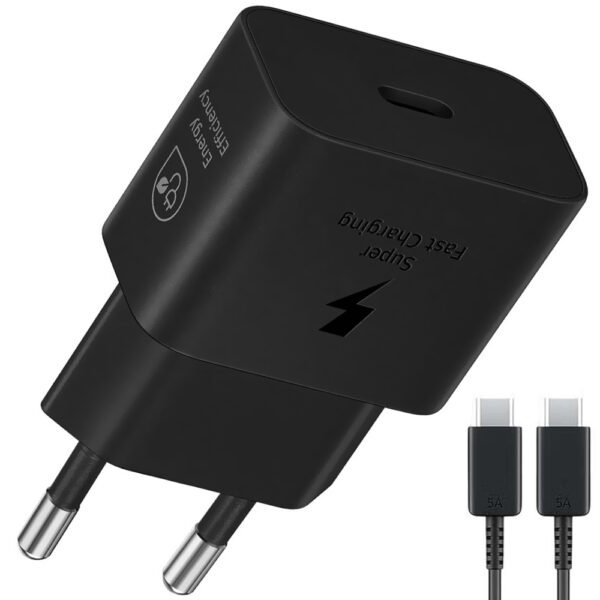 Cargador Enchufe Samsung EP-T4511XBEGWW USB-C 45W-NEGRO + Cable USB-C 1.8M