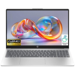 Notebook HP 15-FC0235DX AMD Ryzen 7 7730U Pantalla Touch Full HD 15.6" 16GB RAM 512GB SSD Windows 11-PLATA (Inglés)