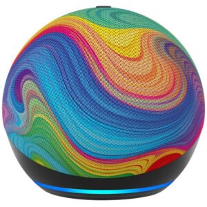 Parlante Amazon Echo Dot Kids 5ª Generación Alexa Bluetooth - Rainbow Swirl