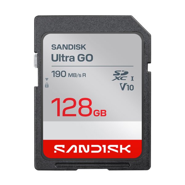 Tarjeta de Memoria SD Sandisk Ultra Go U1 Fhd V10 Class 10 128GB-SDSDUGN-128G-GN6IN
