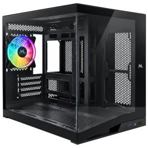 Gabinete Gamer MTEK MCG-IB4500-B Micro ATX 1 Cooler RGB Negro