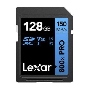 Tarjeta de Memoria SD Lexar 800X Pro U3 V30 4K Uhd C10 128GB-LSD0800P128G-BNNNG