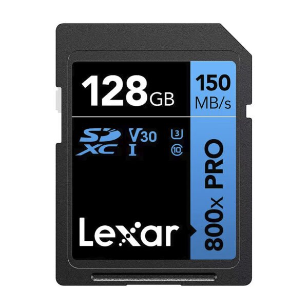 Tarjeta de Memoria SD Lexar 800X Pro U3 V30 4K Uhd C10 128GB-LSD0800P128G-BNNNG