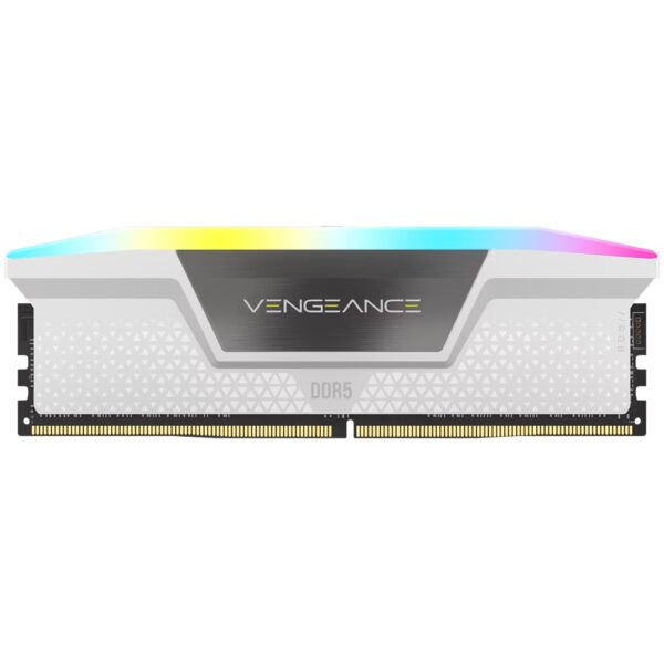 Memoria RAM CORSAIR VENGEANCE DDR5 16GB 6000MHZ RGB Blanco (CMH16GX5M1D6000Z38W)