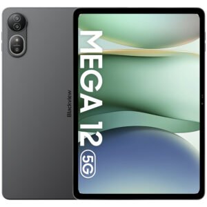 Tablet Blackview Mega 12 5G 12GB de RAM / 256GB Pantalla 12.2" / NANOSIM-SPACE Gris + Pencil / Capa / Mouse / Teclado / Auricular