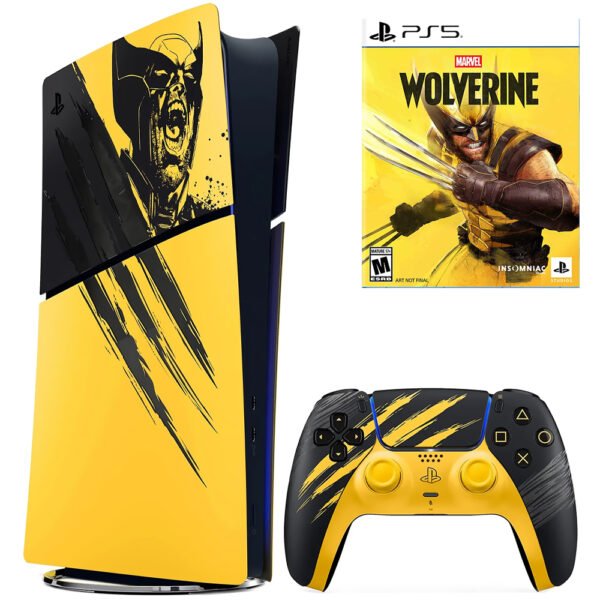 Consola Sony PlayStation 5 Slim CFI-2115 Bzjx 825GB Marvel'S Wolverine Limited Edición Digital Edición Bivolt - Battle Yellow + Juego Marvel'S Wolverine (Americano)