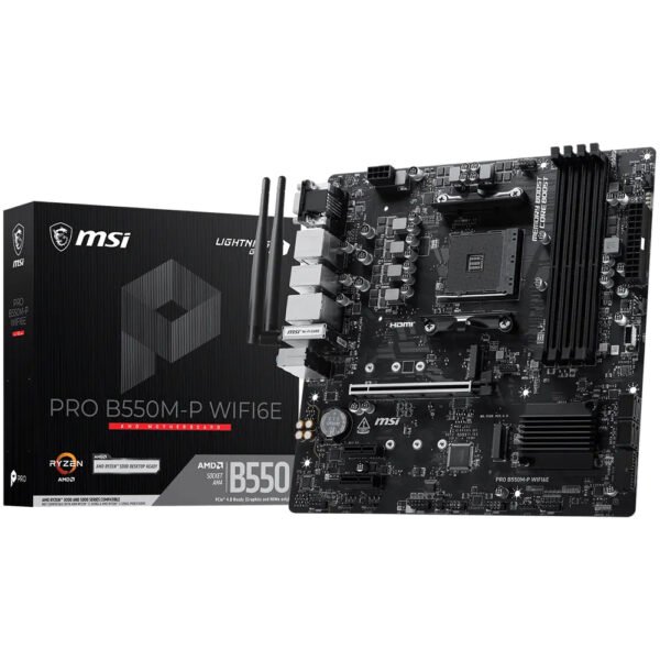 Placa Madre MSI Pro B550M-P WI-FI 6E Socket AM4 VGA DDR4