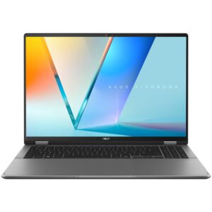 Notebook Asus Vivobook 16 Flip TP3607SA-IS77T Intel Core Ultra 7 258V Pantalla Touch OLED WUXGA 16.0″ 32GB RAM 1Tb SSD Windows 11 Home – Matte Gris (Inglés)