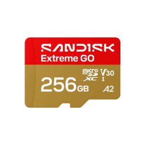 Tarjeta de Memoria MICRO SD Sandisk Extreme Go 256GB V30 A2 4K UHD-SDSQXGN-256G-GN6MN